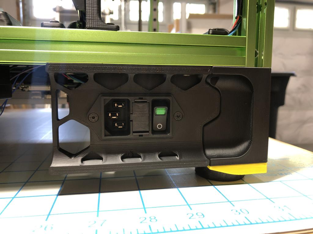 Inlet mounted on the printer