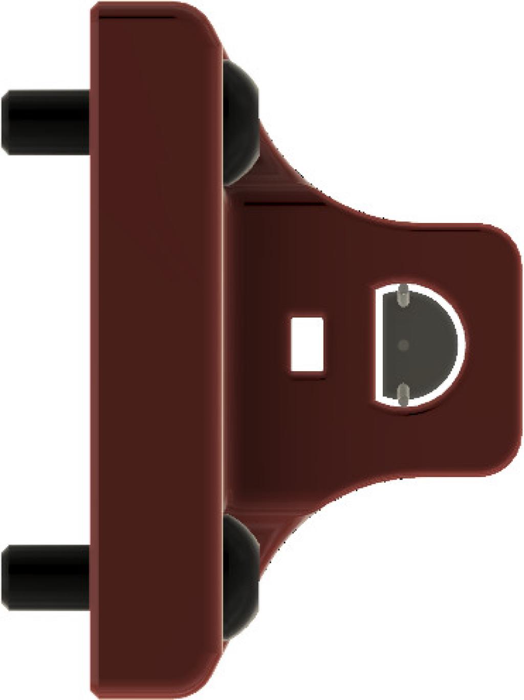 CAD mount back view