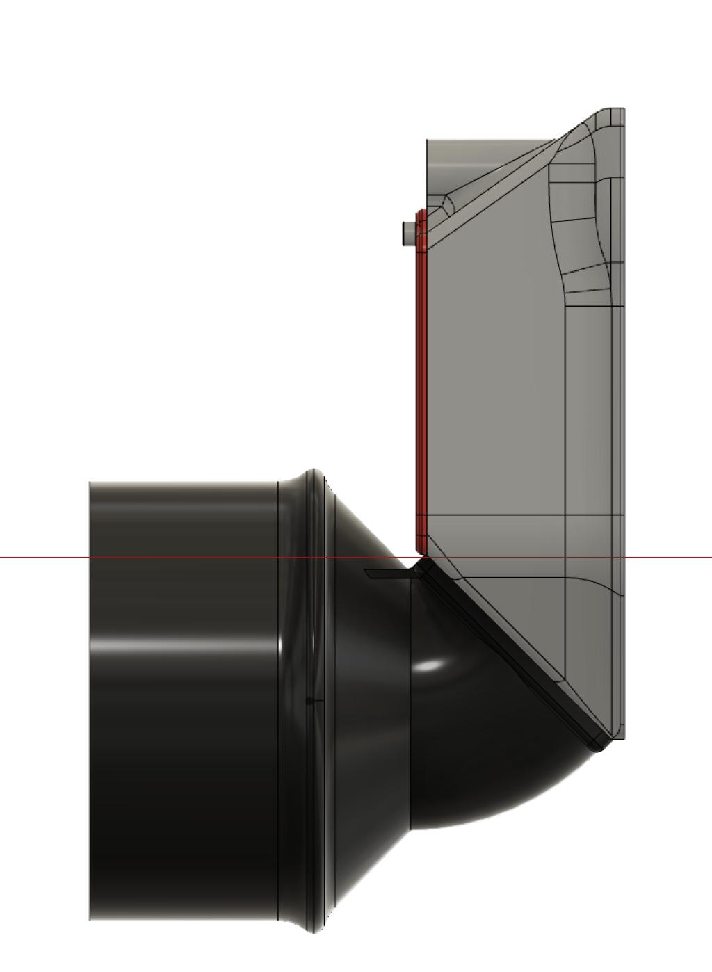 Exhaust Adapter Side View