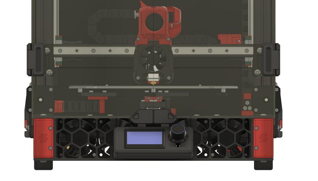 Two VSW Double 60mm Fan Mounts in electronics compartment