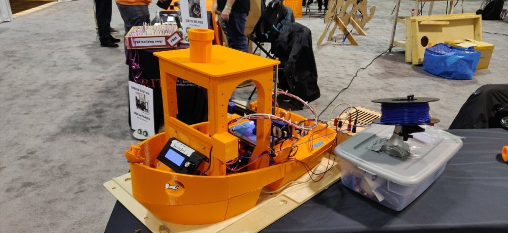 BenchyBot in its final form at Rochester Maker Faire