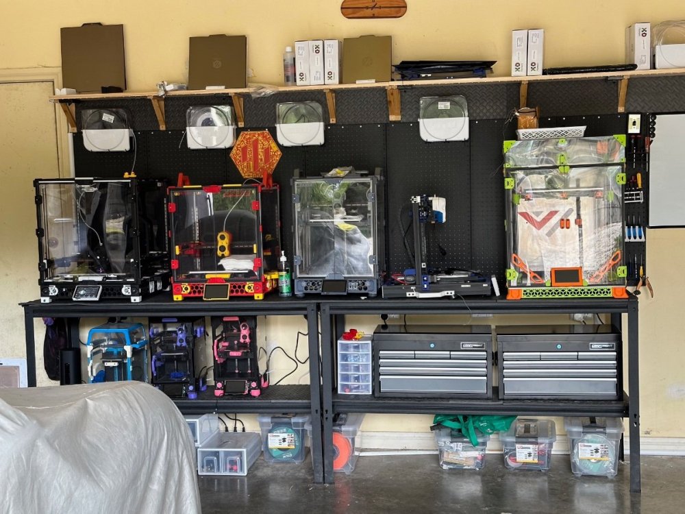 Printer shelves